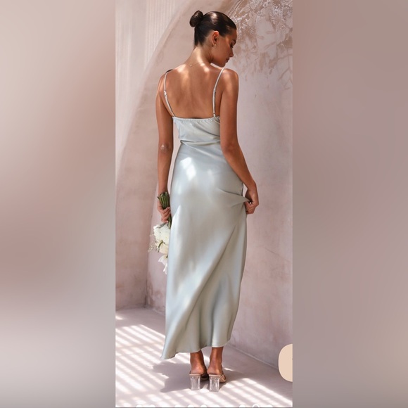 Billy J Sage Green Bridesmaid Dress - Picture 2 of 4